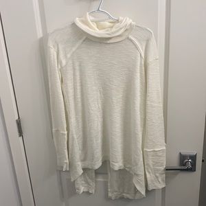 Cream Free People Turtle Neck